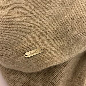 Calvin Klein khaki infinity scarf.